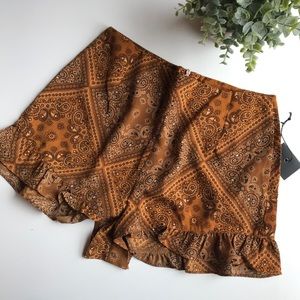 High waisted flowy shorts